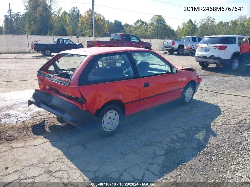 1991 Geo Metro Lsi VIN: 2C1MR2468M6767641 Lot: 40710718