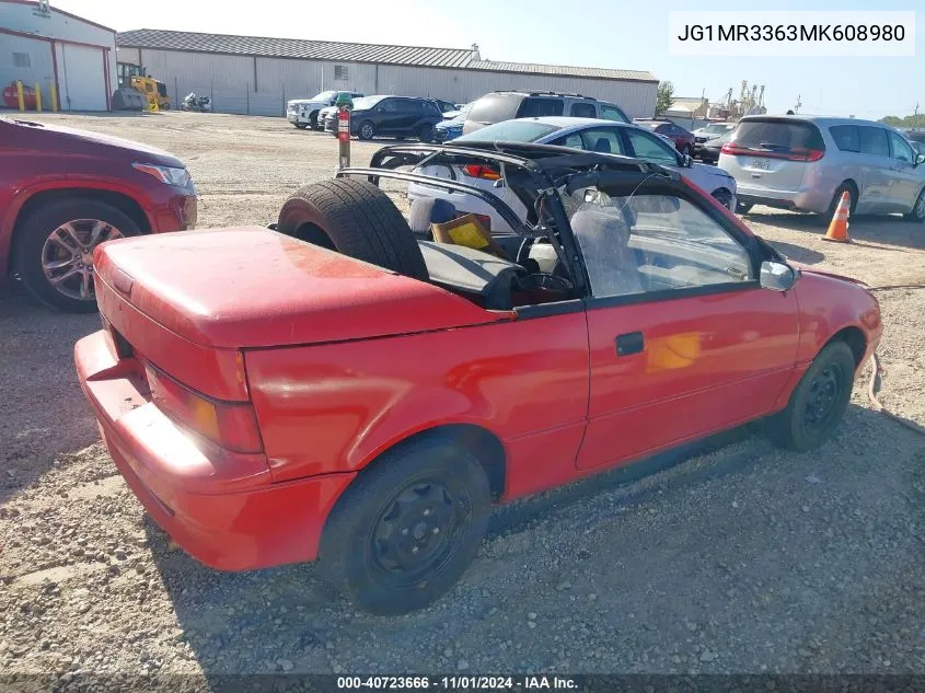 JG1MR3363MK608980 1991 Geo Metro Lsi Sprint Cl