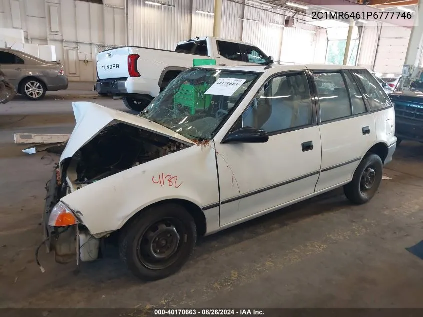 1993 Geo Metro VIN: 2C1MR6461P6777746 Lot: 40170663