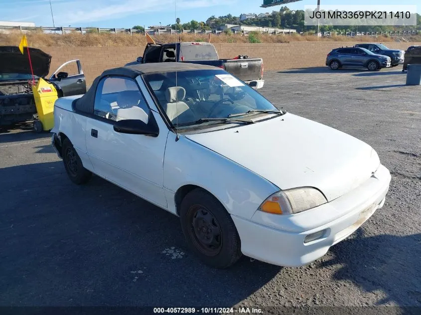 1993 Geo Metro Lsi Sprint Cl VIN: JG1MR3369PK211410 Lot: 40572989