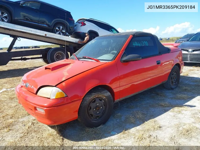 1993 Geo Metro Lsi Sprint Cl VIN: JG1MR3365PK209184 Lot: 40666390