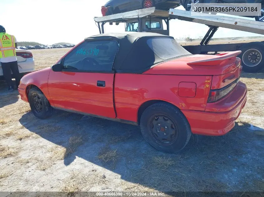 1993 Geo Metro Lsi Sprint Cl VIN: JG1MR3365PK209184 Lot: 40666390