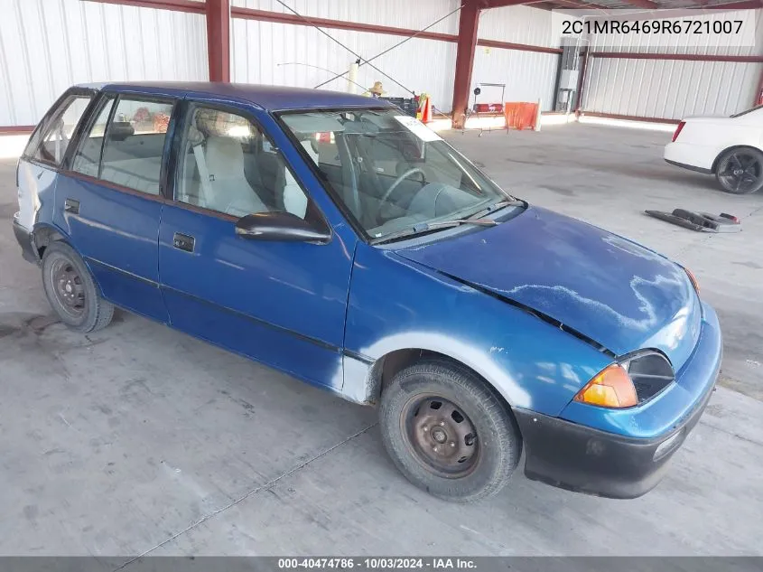 1994 Geo Metro VIN: 2C1MR6469R6721007 Lot: 40474786