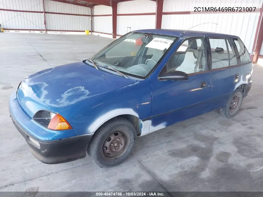 1994 Geo Metro VIN: 2C1MR6469R6721007 Lot: 40474786