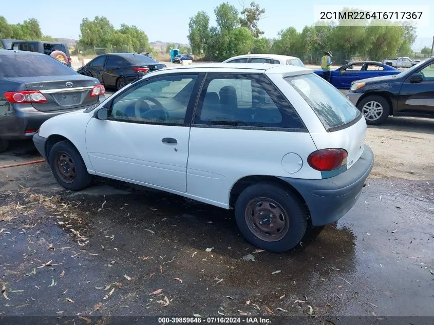 1996 Geo Metro Lsi VIN: 2C1MR2264T6717367 Lot: 39859648