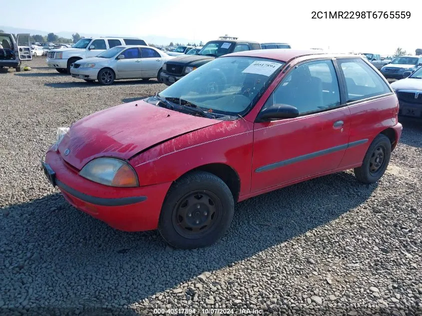 1996 Geo Metro Lsi VIN: 2C1MR2298T6765559 Lot: 40517894