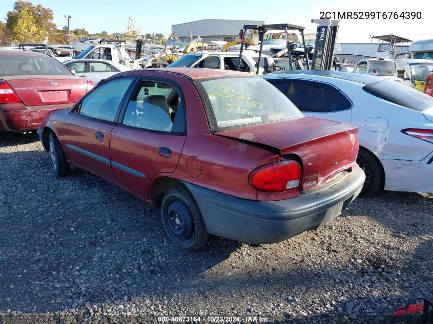 1996 Geo Metro Lsi VIN: 2C1MR5299T6764390 Lot: 40673164