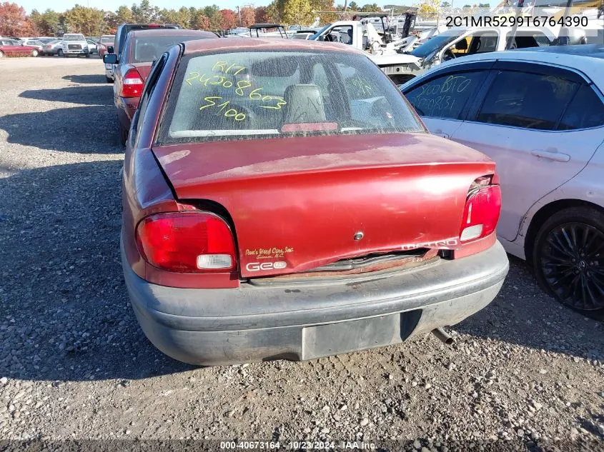 1996 Geo Metro Lsi VIN: 2C1MR5299T6764390 Lot: 40673164