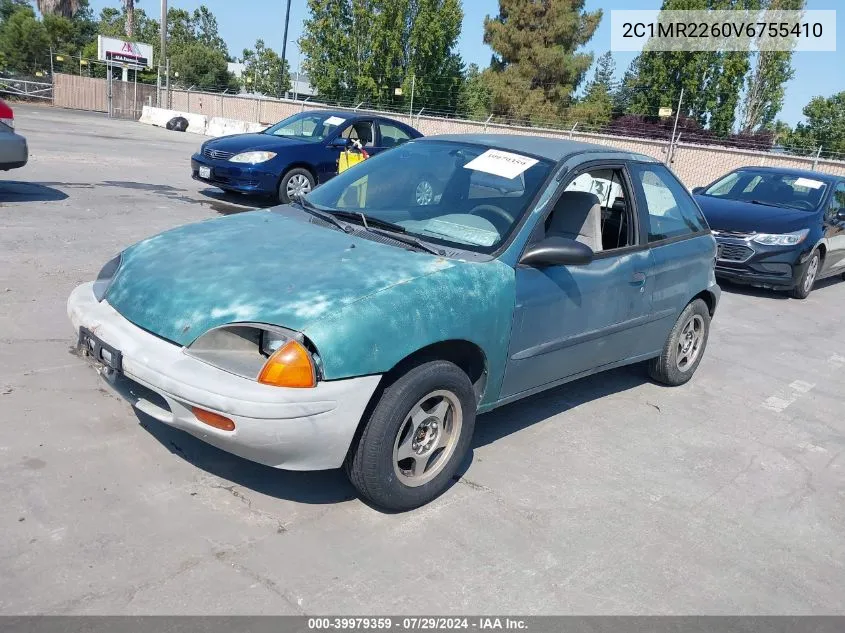 1997 Geo Metro VIN: 2C1MR2260V6755410 Lot: 39979359