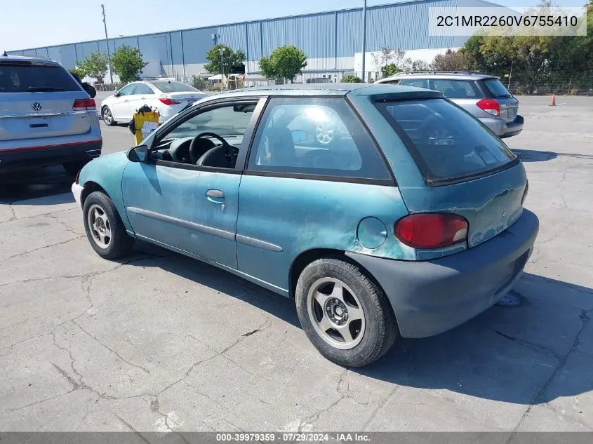 1997 Geo Metro VIN: 2C1MR2260V6755410 Lot: 39979359