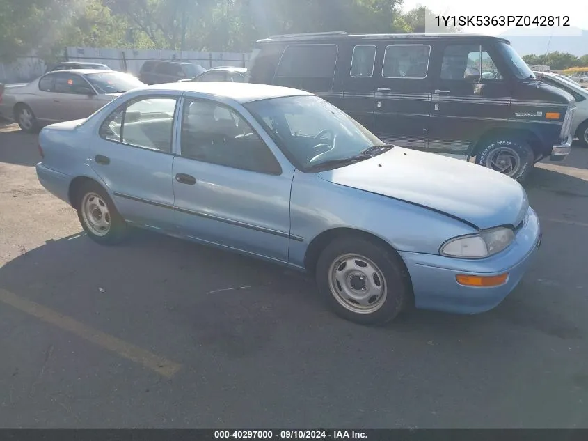 1993 Geo Prizm Lsi VIN: 1Y1SK5363PZ042812 Lot: 40297000