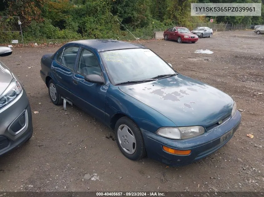 1993 Geo Prizm Lsi VIN: 1Y1SK5365PZ039961 Lot: 40405657