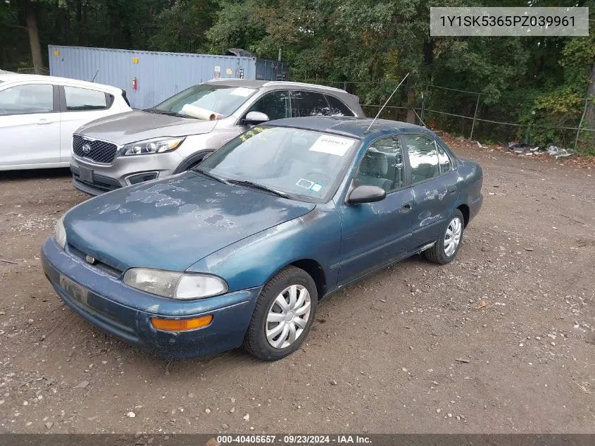 1993 Geo Prizm Lsi VIN: 1Y1SK5365PZ039961 Lot: 40405657