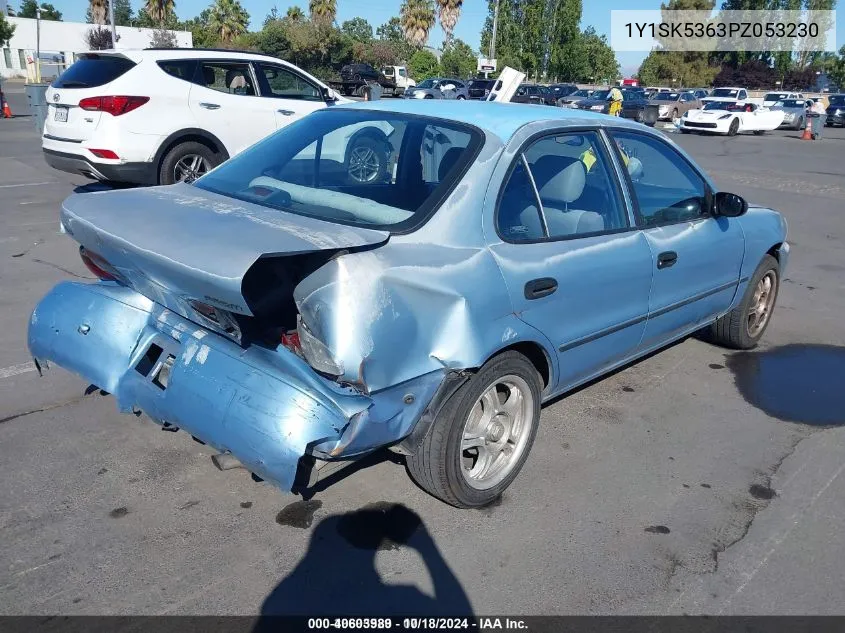 1993 Geo Prizm Lsi VIN: 1Y1SK5363PZ053230 Lot: 40603989