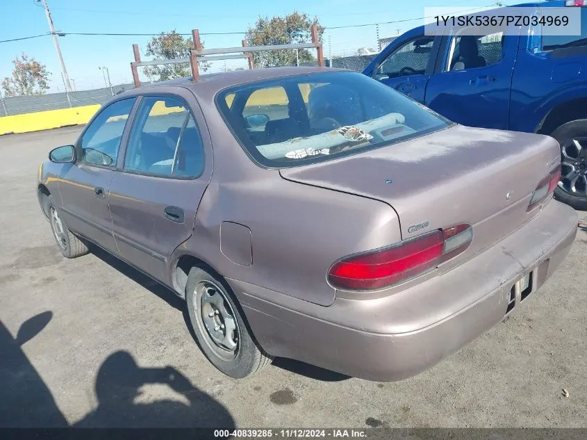 1993 Geo Prizm Lsi VIN: 1Y1SK5367PZ034969 Lot: 40839285