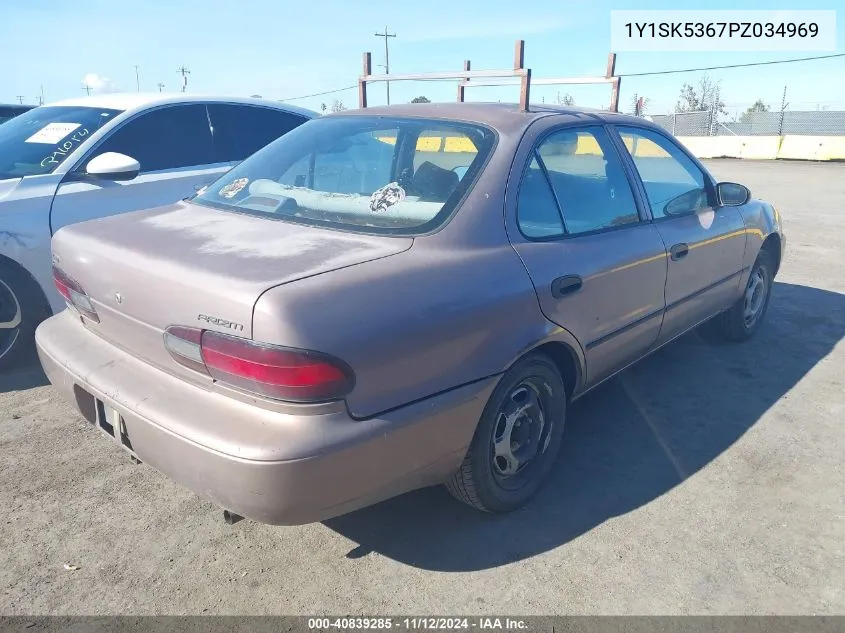 1993 Geo Prizm Lsi VIN: 1Y1SK5367PZ034969 Lot: 40839285