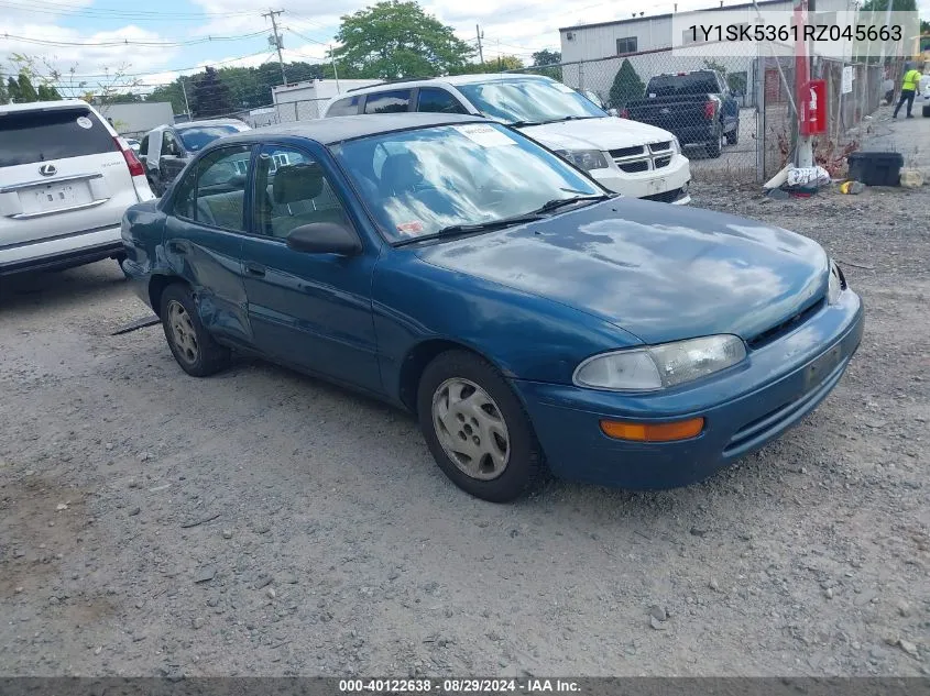 1994 Geo Prizm Lsi VIN: 1Y1SK5361RZ045663 Lot: 40122638