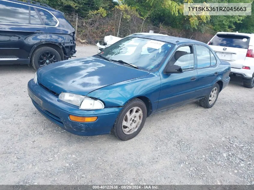 1994 Geo Prizm Lsi VIN: 1Y1SK5361RZ045663 Lot: 40122638