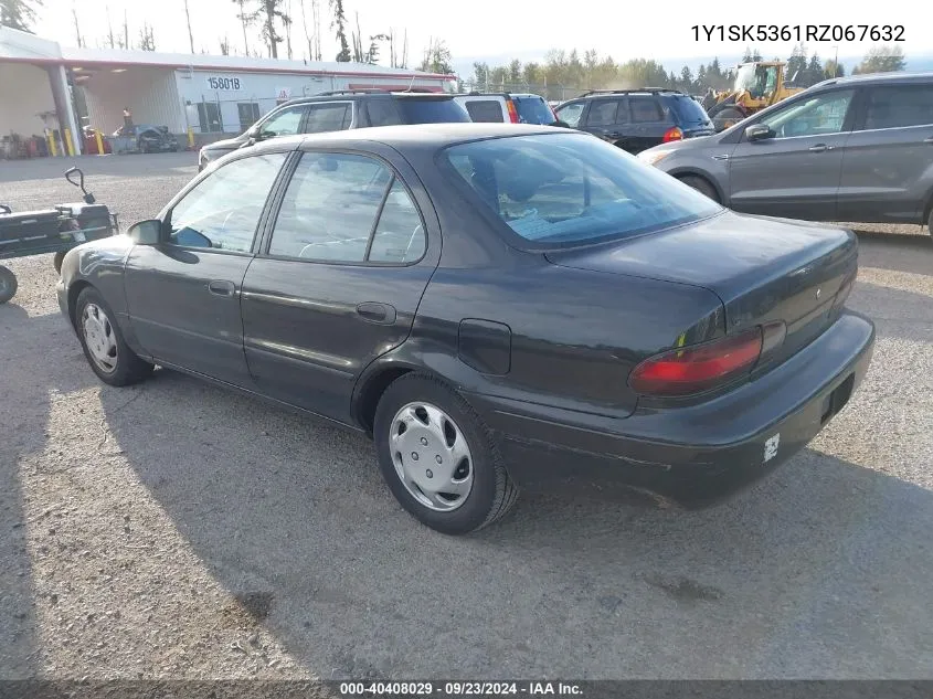 1994 Geo Prizm Lsi VIN: 1Y1SK5361RZ067632 Lot: 40408029