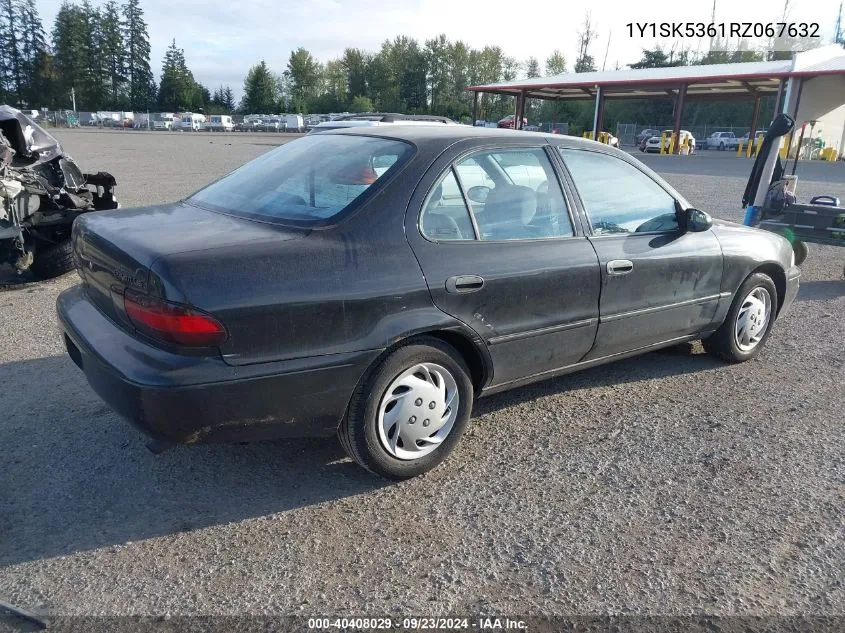 1994 Geo Prizm Lsi VIN: 1Y1SK5361RZ067632 Lot: 40408029