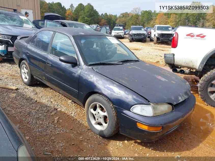 1994 Geo Prizm Lsi VIN: 1Y1SK5385RZ099503 Lot: 40723629