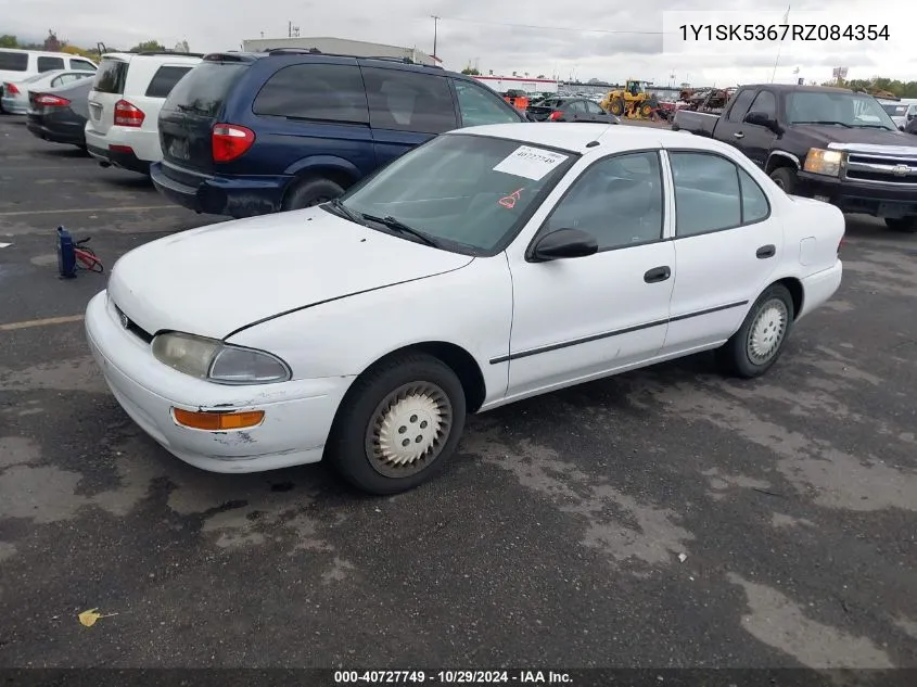 1994 Geo Prizm Lsi VIN: 1Y1SK5367RZ084354 Lot: 40727749