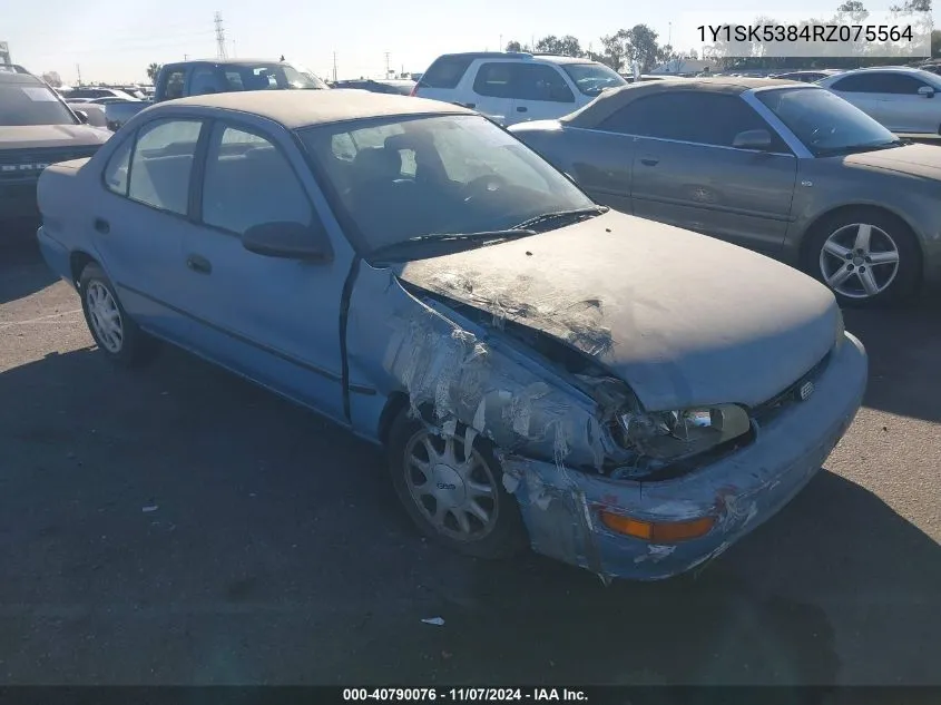 1994 Geo Prizm Lsi VIN: 1Y1SK5384RZ075564 Lot: 40790076