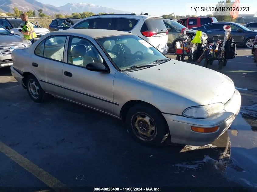 1994 Geo Prizm Lsi VIN: 1Y1SK5368RZ026723 Lot: 40825498