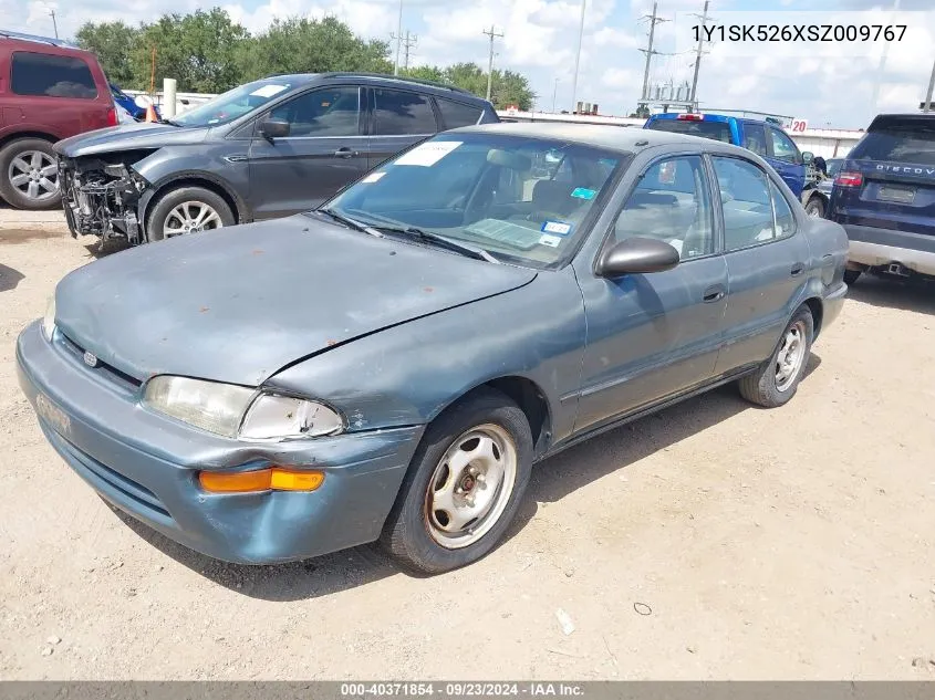 1995 Geo Prizm Lsi VIN: 1Y1SK526XSZ009767 Lot: 40371854