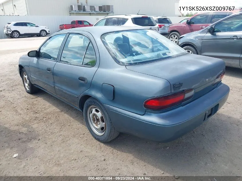 1995 Geo Prizm Lsi VIN: 1Y1SK526XSZ009767 Lot: 40371854