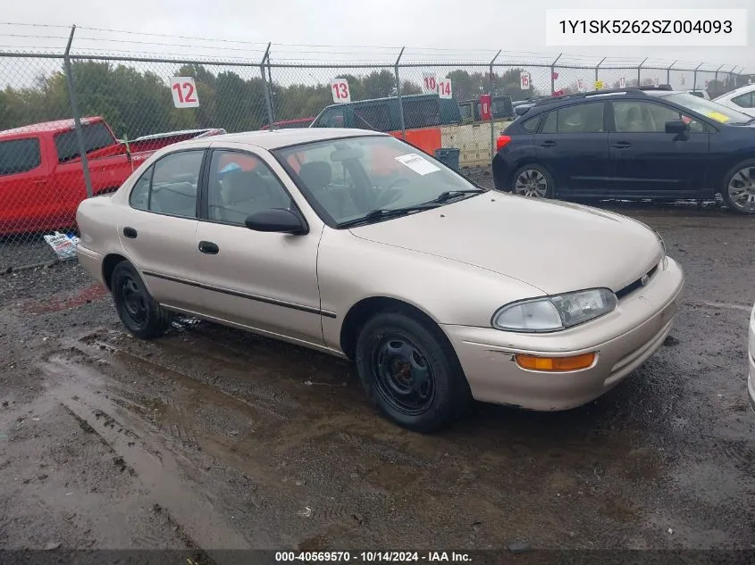 1Y1SK5262SZ004093 1995 Geo Prizm Lsi