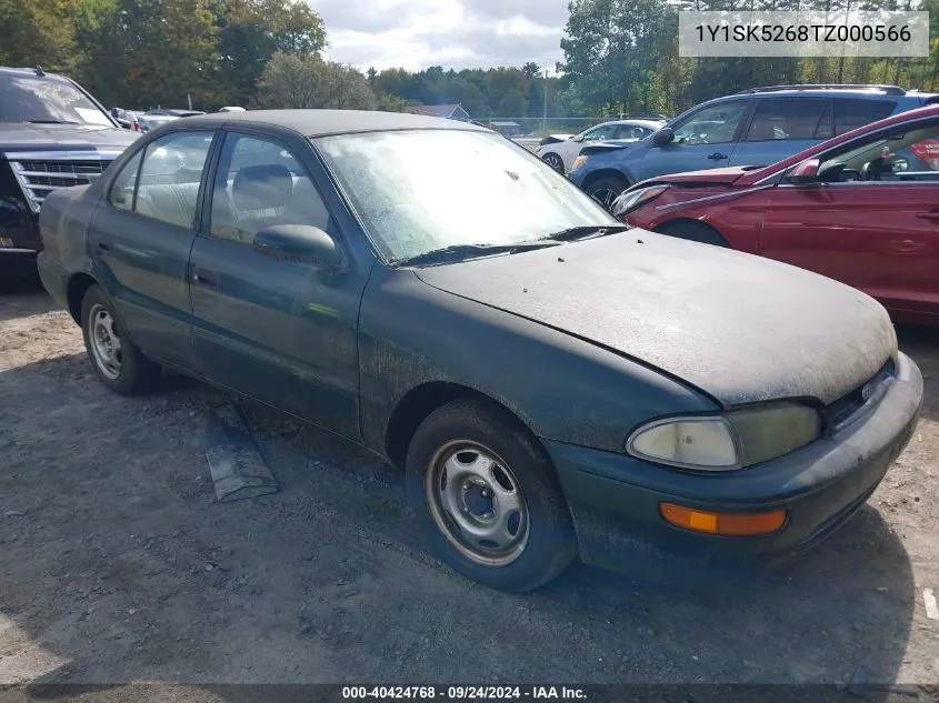 1996 Geo Prizm Lsi VIN: 1Y1SK5268TZ000566 Lot: 40424768