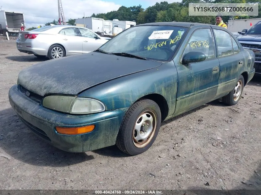 1996 Geo Prizm Lsi VIN: 1Y1SK5268TZ000566 Lot: 40424768