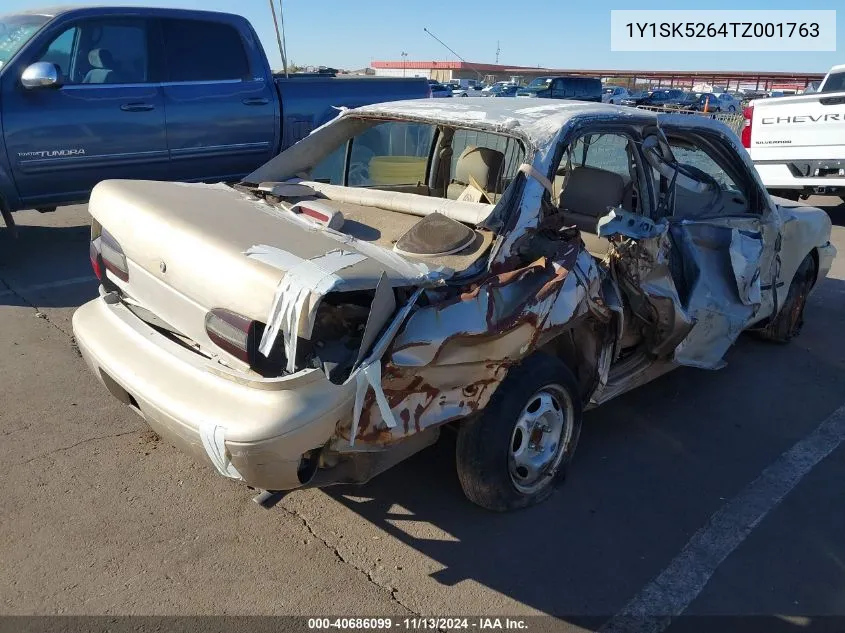 1996 Geo Prizm Lsi VIN: 1Y1SK5264TZ001763 Lot: 40686099