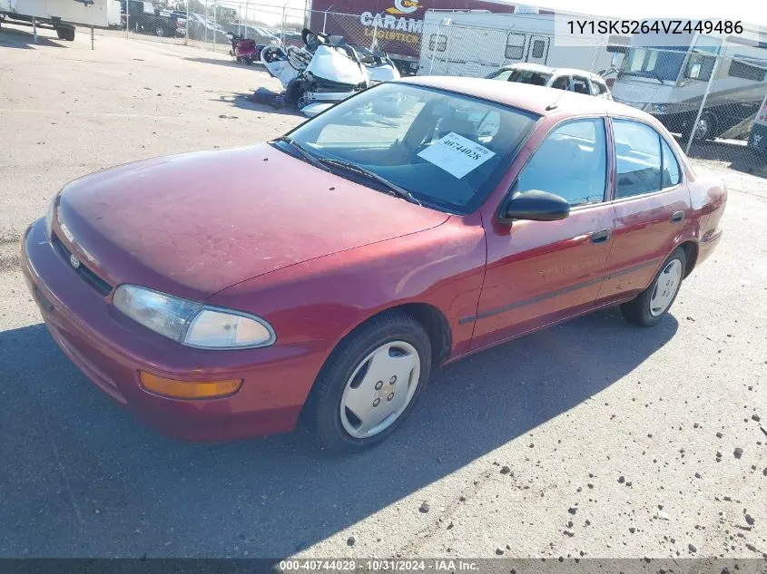 1997 Geo Prizm VIN: 1Y1SK5264VZ449486 Lot: 40744028