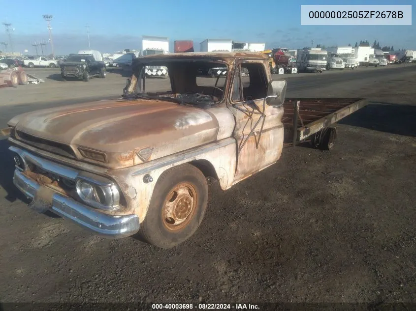 1965 GMC 2500 VIN: 0000002505ZF2678B Lot: 40003698