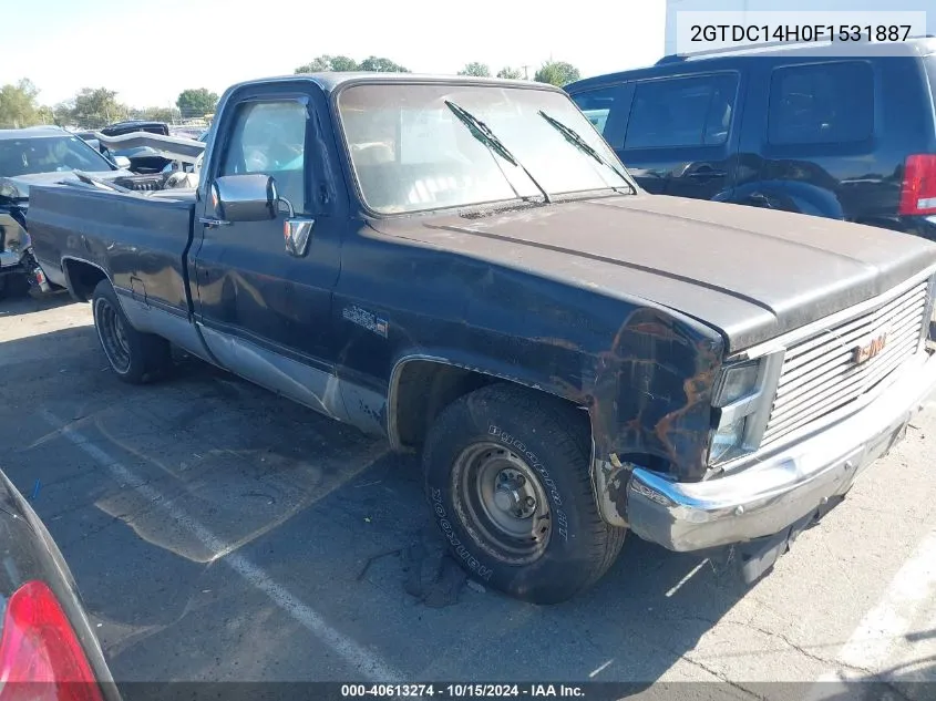 1985 GMC C1500 VIN: 2GTDC14H0F1531887 Lot: 40613274