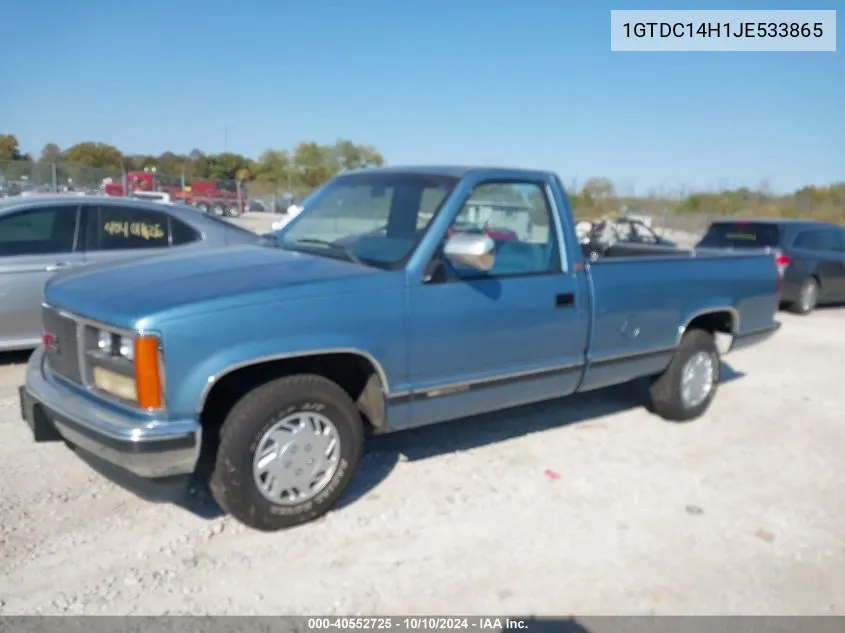 1988 GMC Gmt-400 C1500 VIN: 1GTDC14H1JE533865 Lot: 40552725