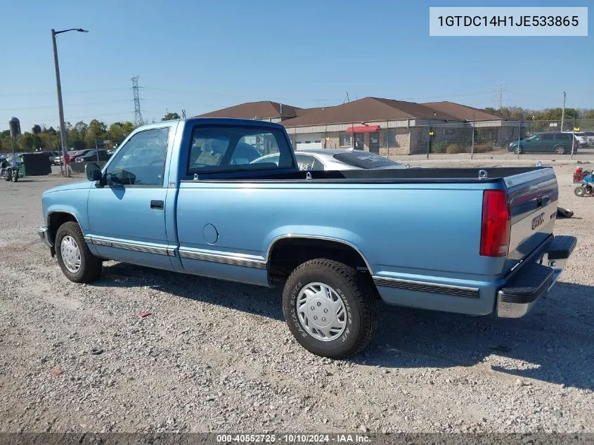 1988 GMC Gmt-400 C1500 VIN: 1GTDC14H1JE533865 Lot: 40552725