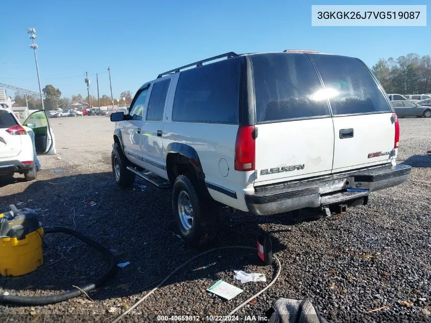 3GKGK26J7VG519087 1997 GMC Suburban 2500 Sl