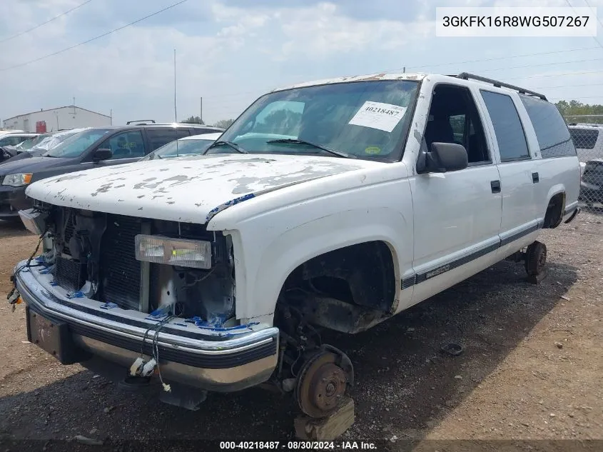 1998 GMC Suburban 1500 Sl VIN: 3GKFK16R8WG507267 Lot: 40218487