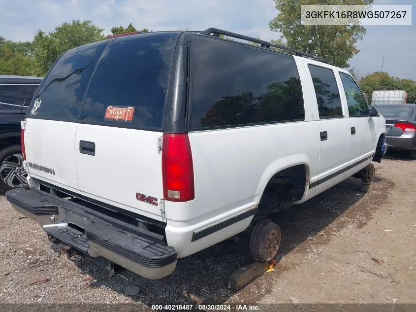 1998 GMC Suburban 1500 Sl VIN: 3GKFK16R8WG507267 Lot: 40218487