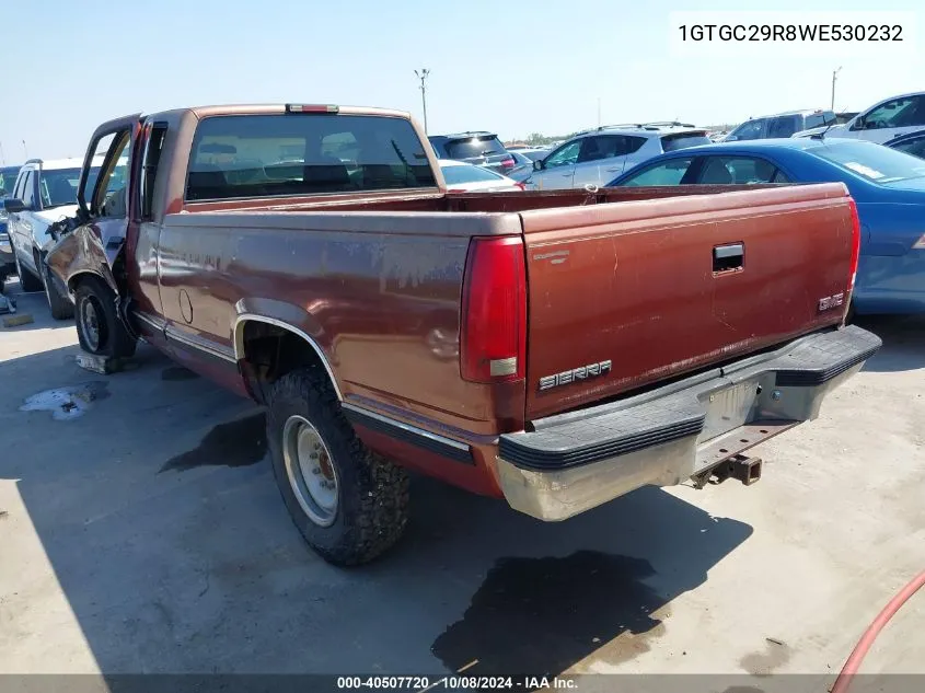 1998 GMC Sierra 2500 Sl VIN: 1GTGC29R8WE530232 Lot: 40507720