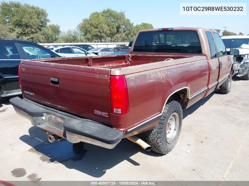 1998 GMC Sierra 2500 Sl VIN: 1GTGC29R8WE530232 Lot: 40507720