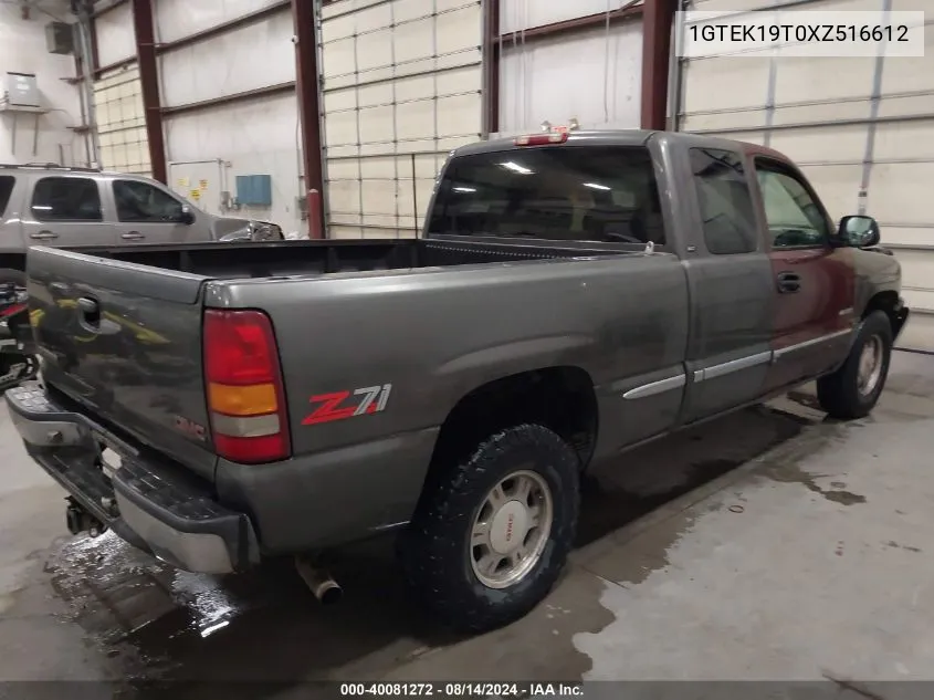 1GTEK19T0XZ516612 1999 GMC Sierra 1500 Sle