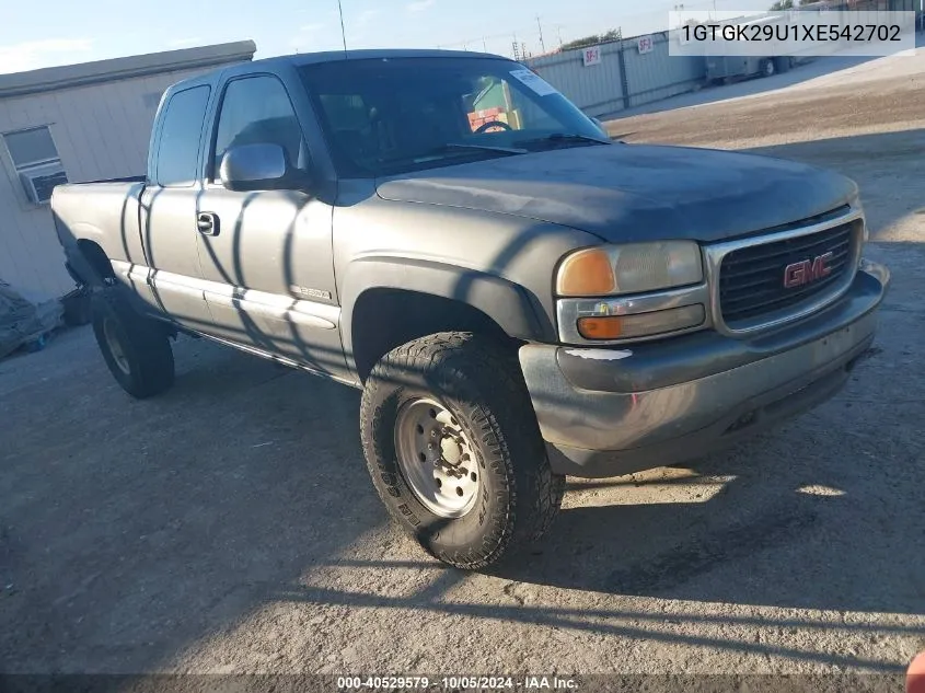 1999 GMC Sierra 2500 K2500 VIN: 1GTGK29U1XE542702 Lot: 40529579