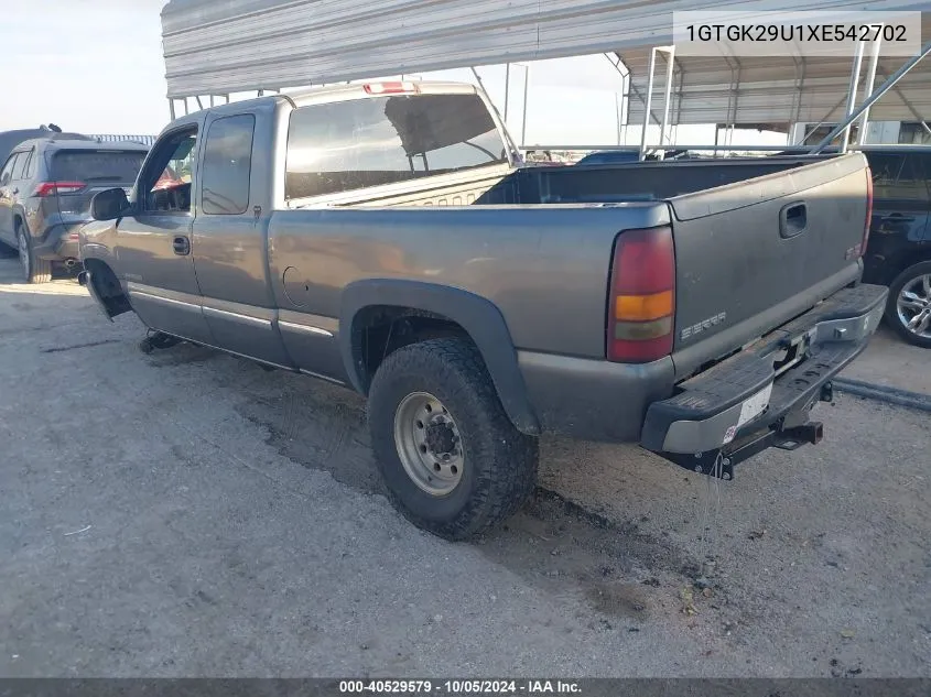 1999 GMC Sierra 2500 K2500 VIN: 1GTGK29U1XE542702 Lot: 40529579