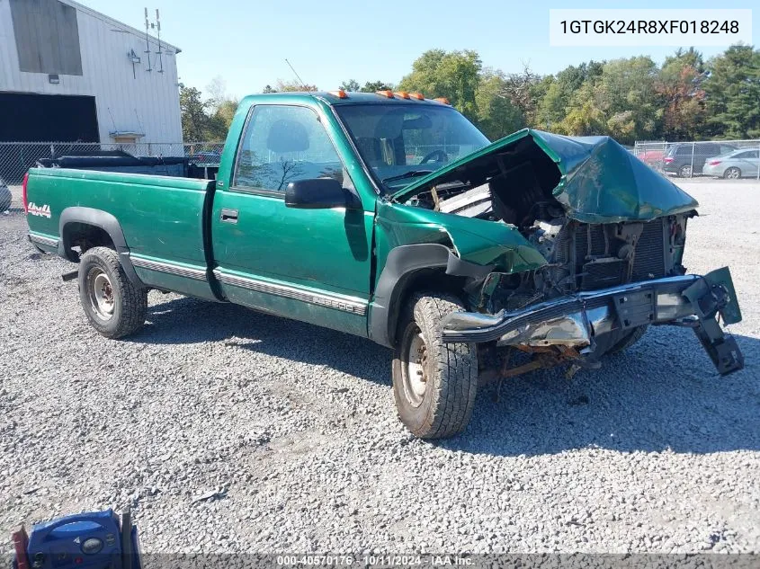 1999 GMC Sierra 2500 Hd Sl VIN: 1GTGK24R8XF018248 Lot: 40570176