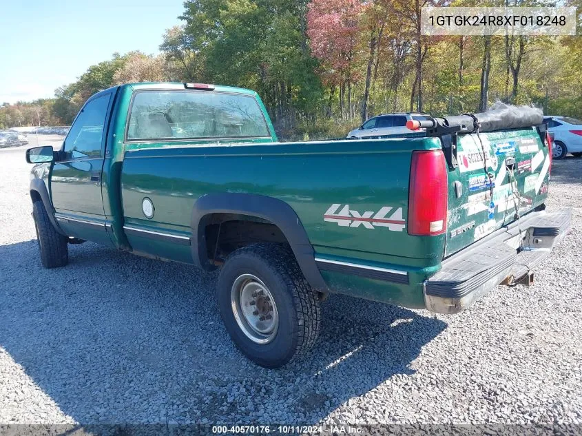 1999 GMC Sierra 2500 Hd Sl VIN: 1GTGK24R8XF018248 Lot: 40570176