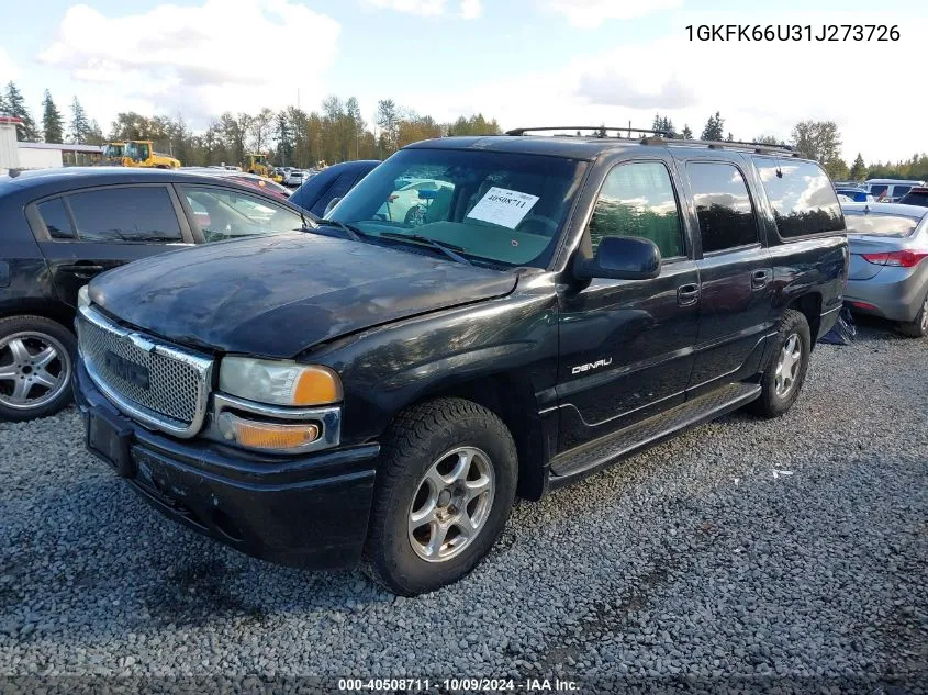 2001 GMC Yukon Xl 1500 Denali VIN: 1GKFK66U31J273726 Lot: 40508711